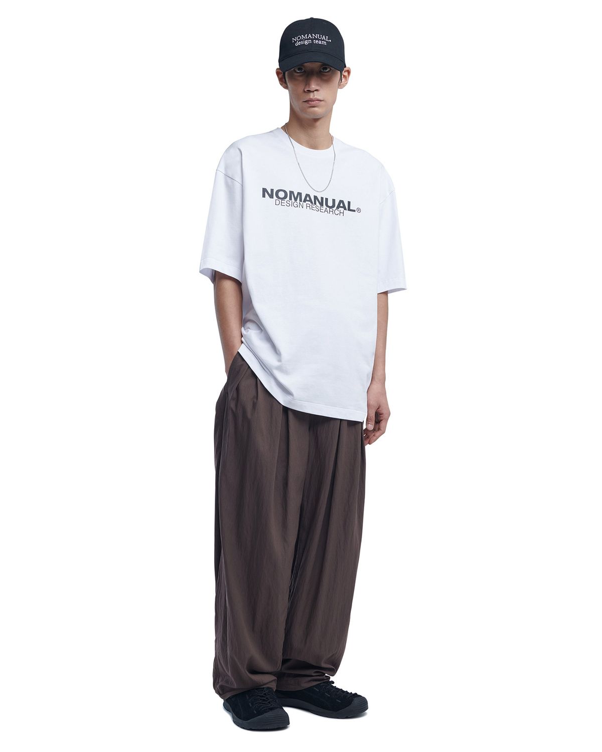 노매뉴얼(NOMANUAL) 3DT NYLON PANTS - BROWN