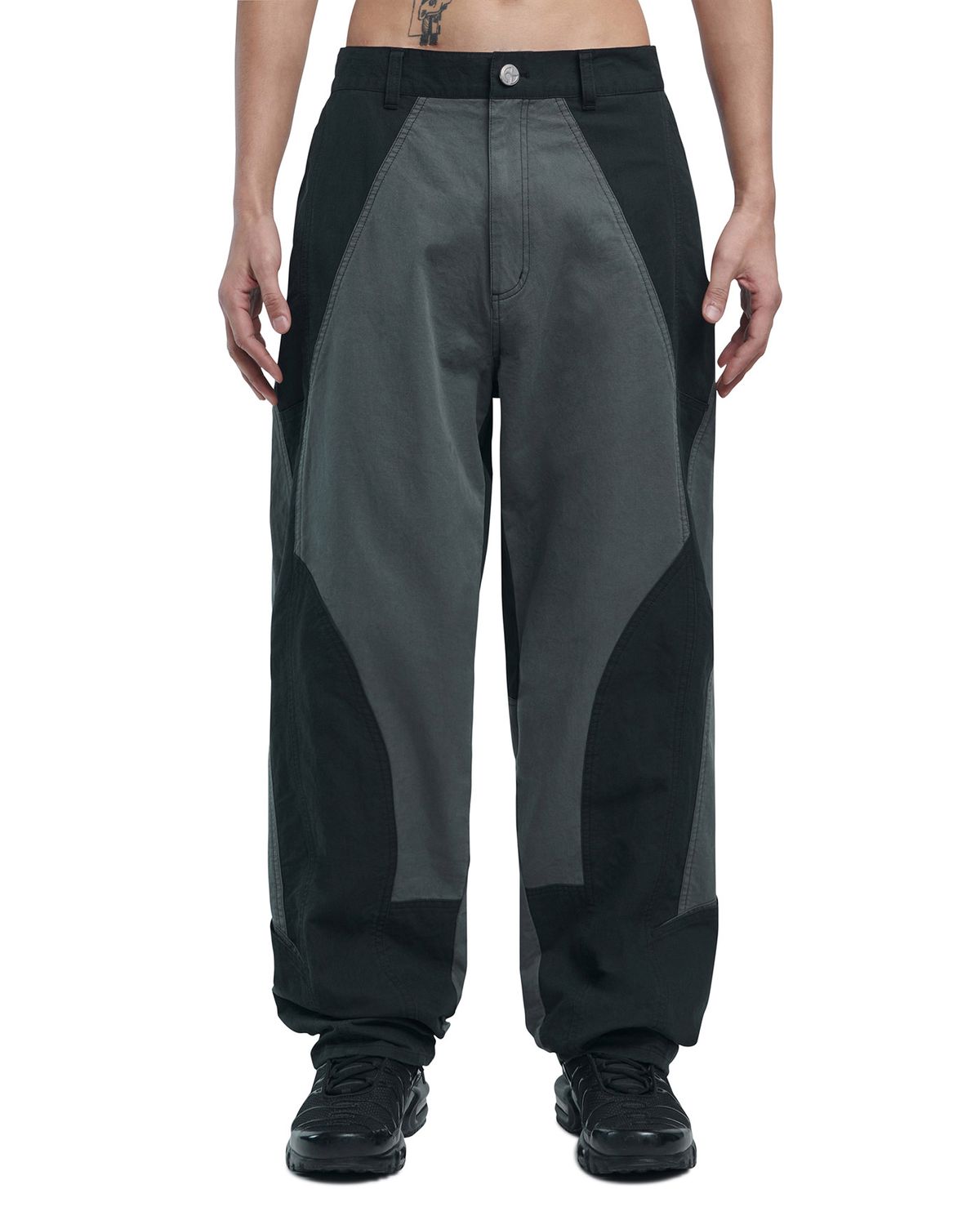 노매뉴얼(NOMANUAL) F.P PANTS - KHAKI GRAY