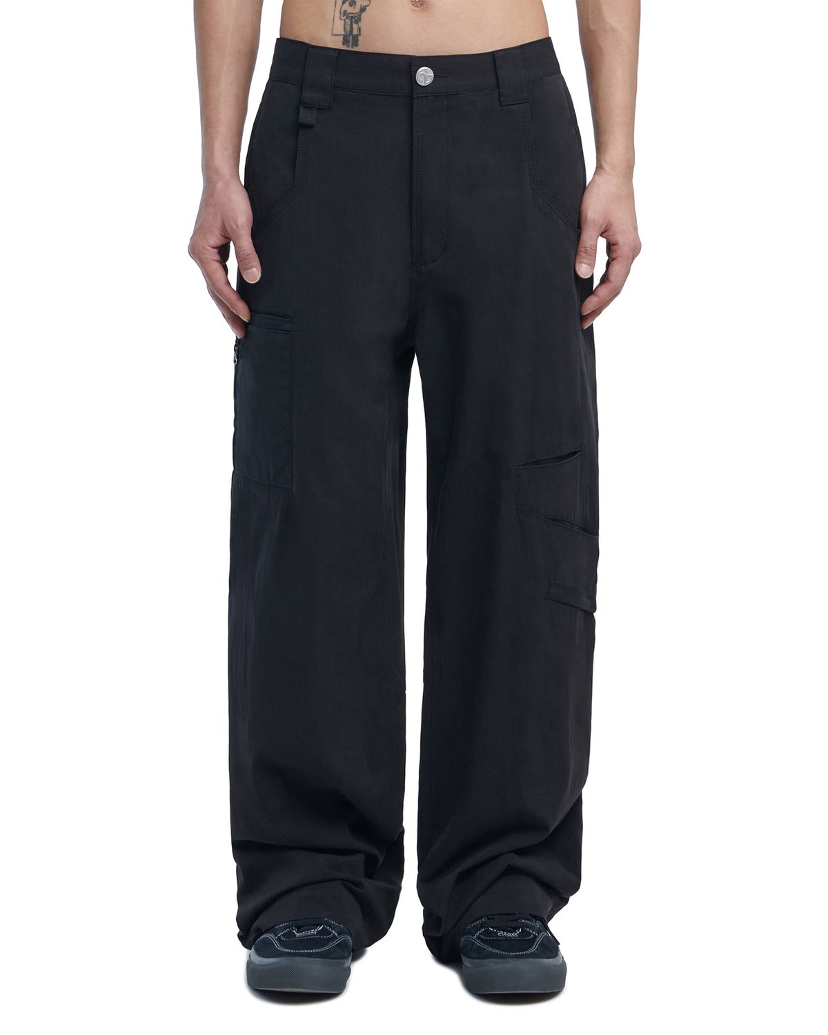 노매뉴얼(NOMANUAL) 17P WORK PANTS - BLACK