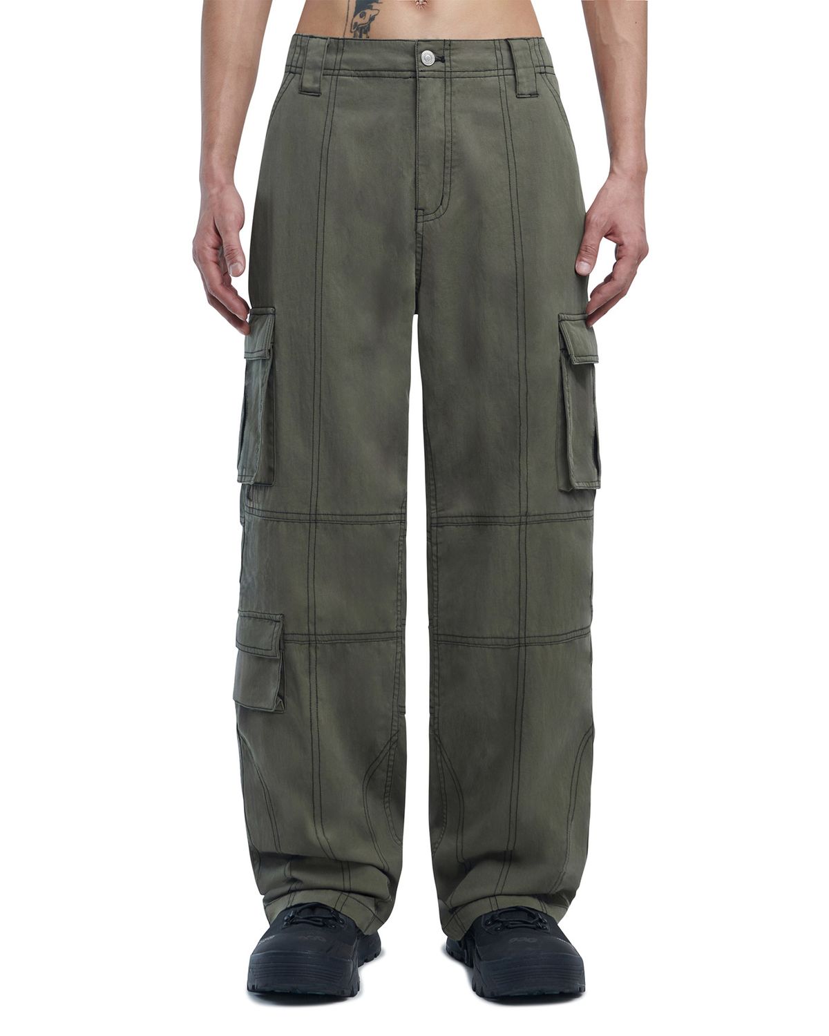 노매뉴얼(NOMANUAL) S.N WORK PANTS - KHAKI
