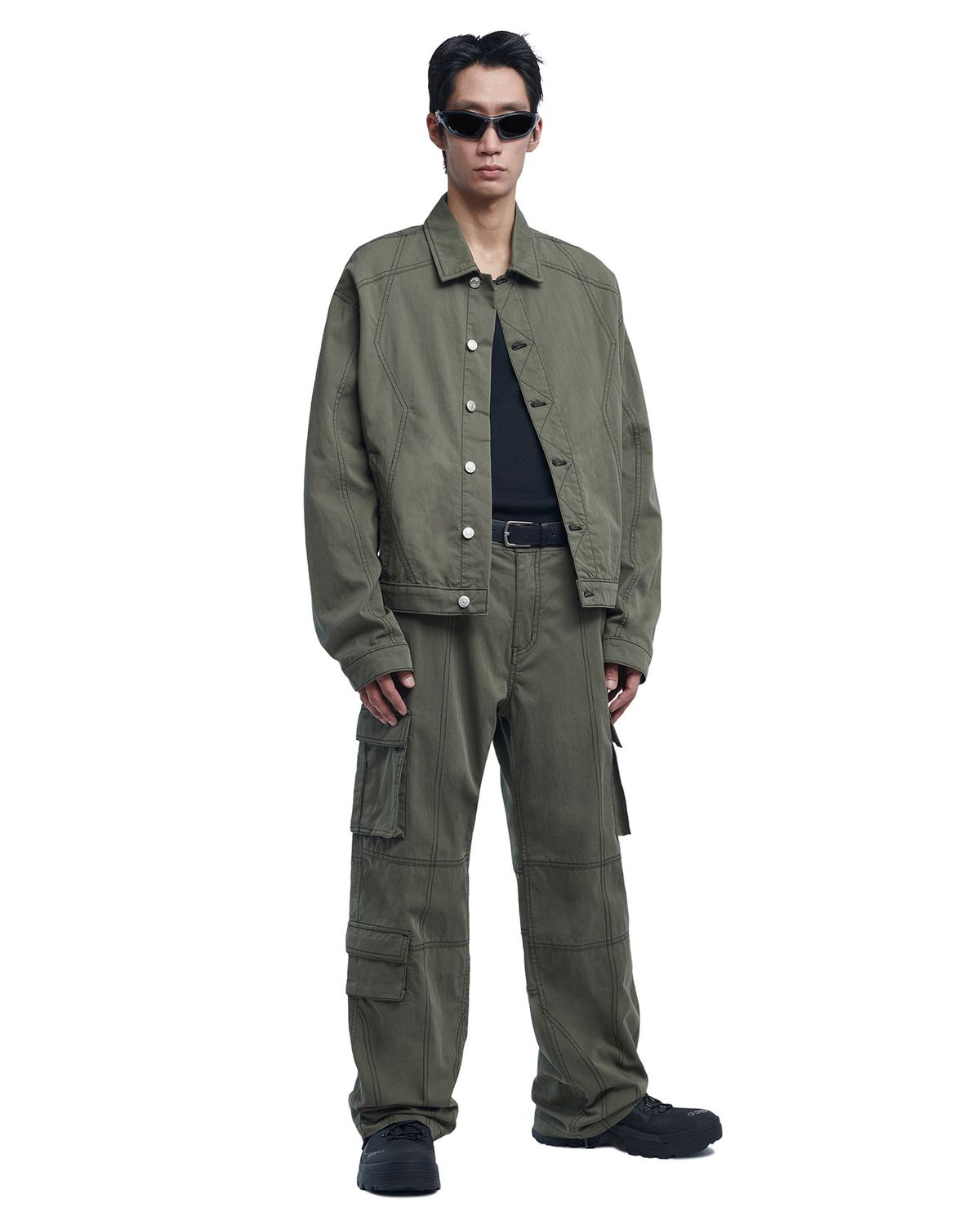 노매뉴얼(NOMANUAL) S.N WORK PANTS - KHAKI