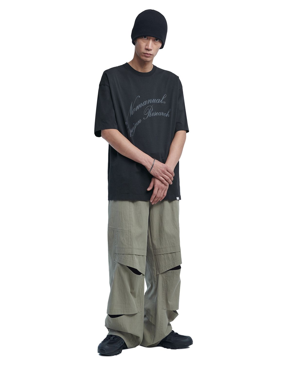 노매뉴얼(NOMANUAL) VENTILATION FIELD PANTS - KHAKI GRAY