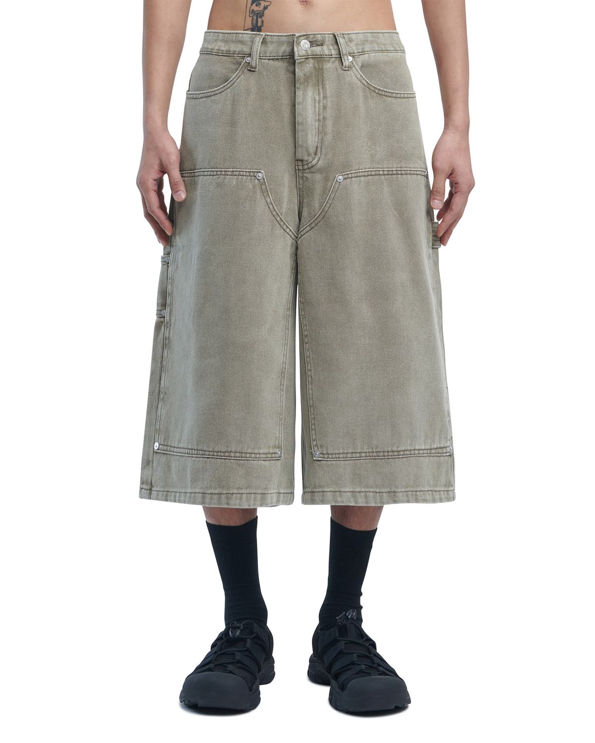 노매뉴얼(NOMANUAL) C.D.L BERMUDA PANTS - KHAKI