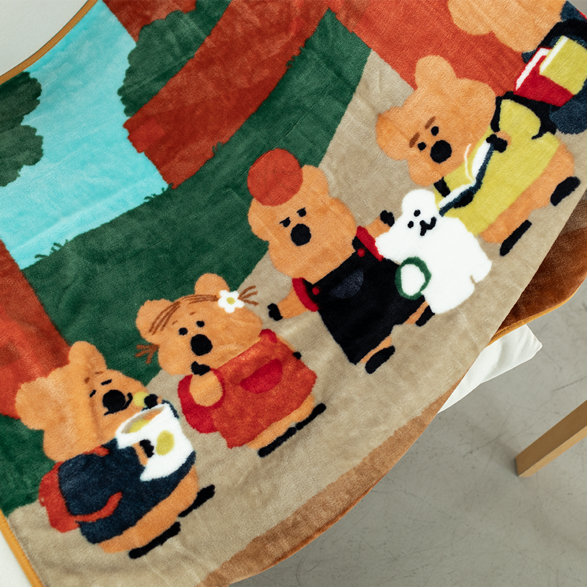 다이노탱(DINOTAENG) Quokka in School Blanket