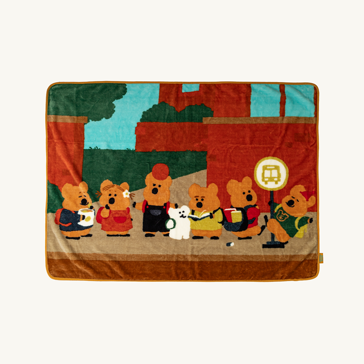다이노탱(DINOTAENG) Quokka in School Blanket