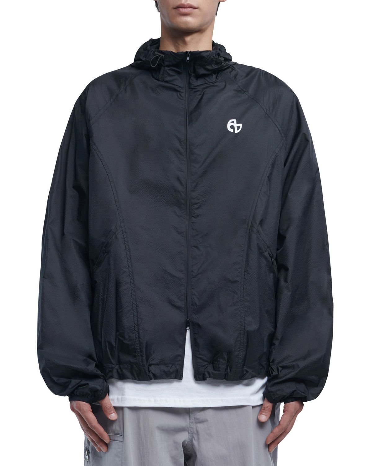 노매뉴얼(NOMANUAL) AETHER NYLON JACKET - BLACK