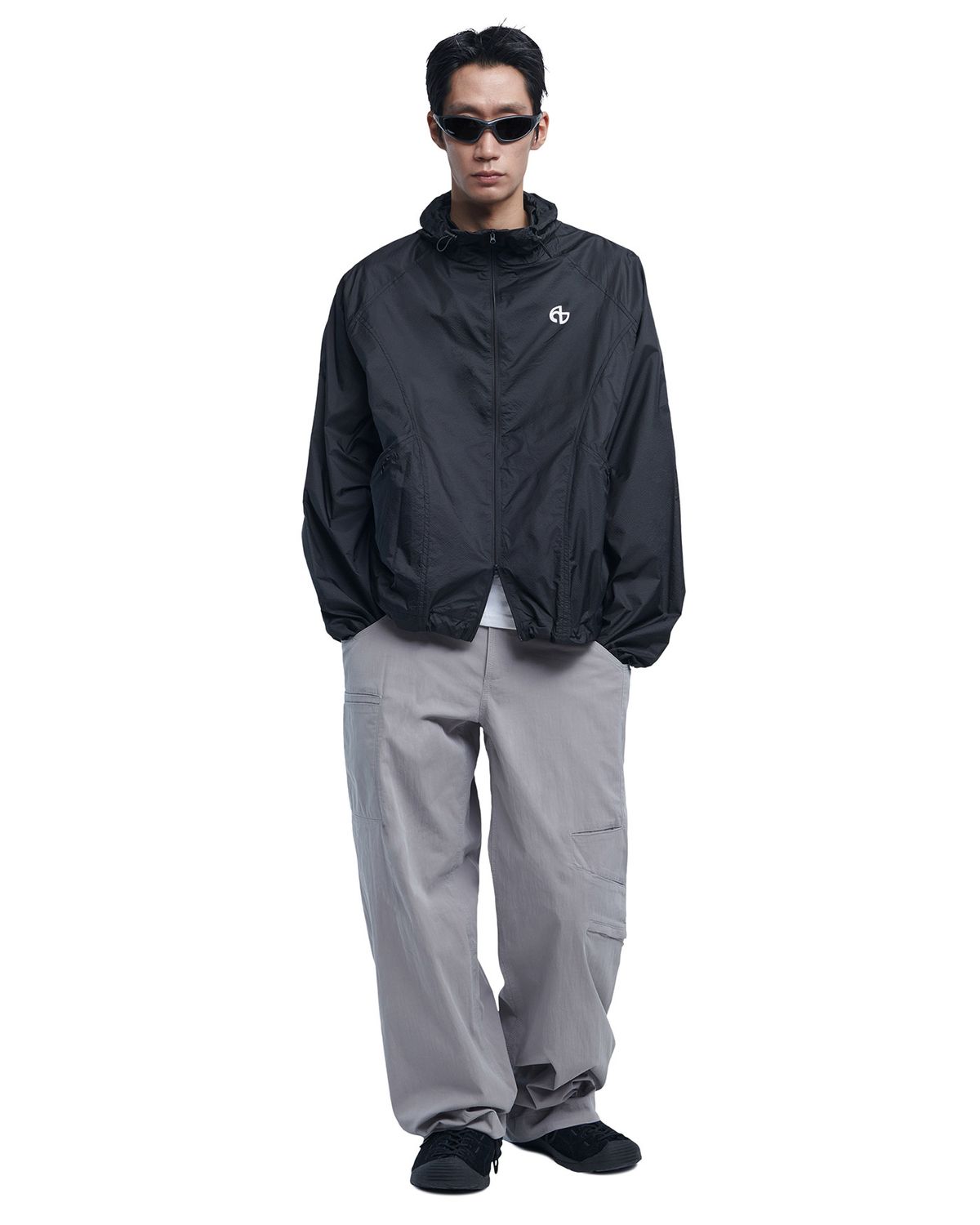 노매뉴얼(NOMANUAL) AETHER NYLON JACKET - BLACK