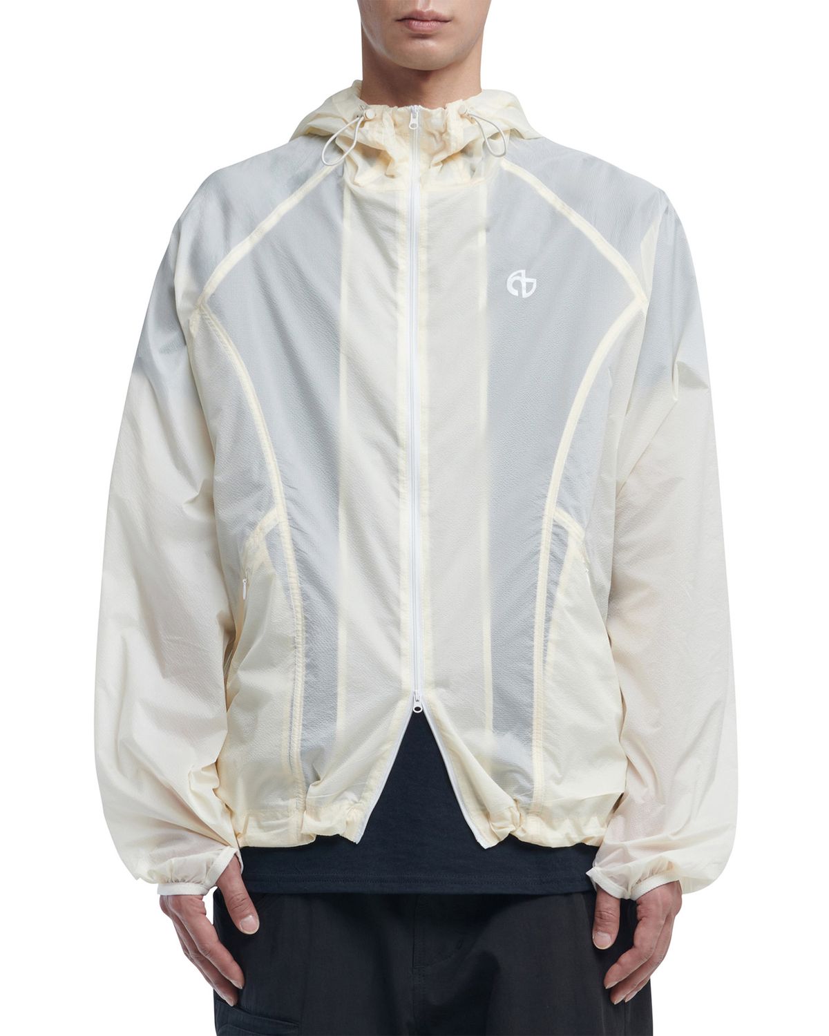 노매뉴얼(NOMANUAL) AETHER NYLON JACKET - SAND YELLOW