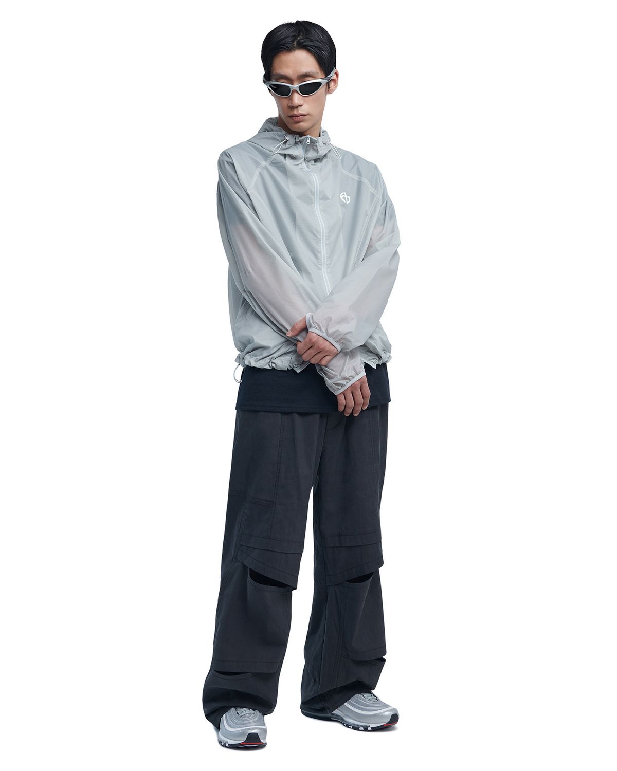 노매뉴얼(NOMANUAL) AETHER NYLON JACKET - GRAY