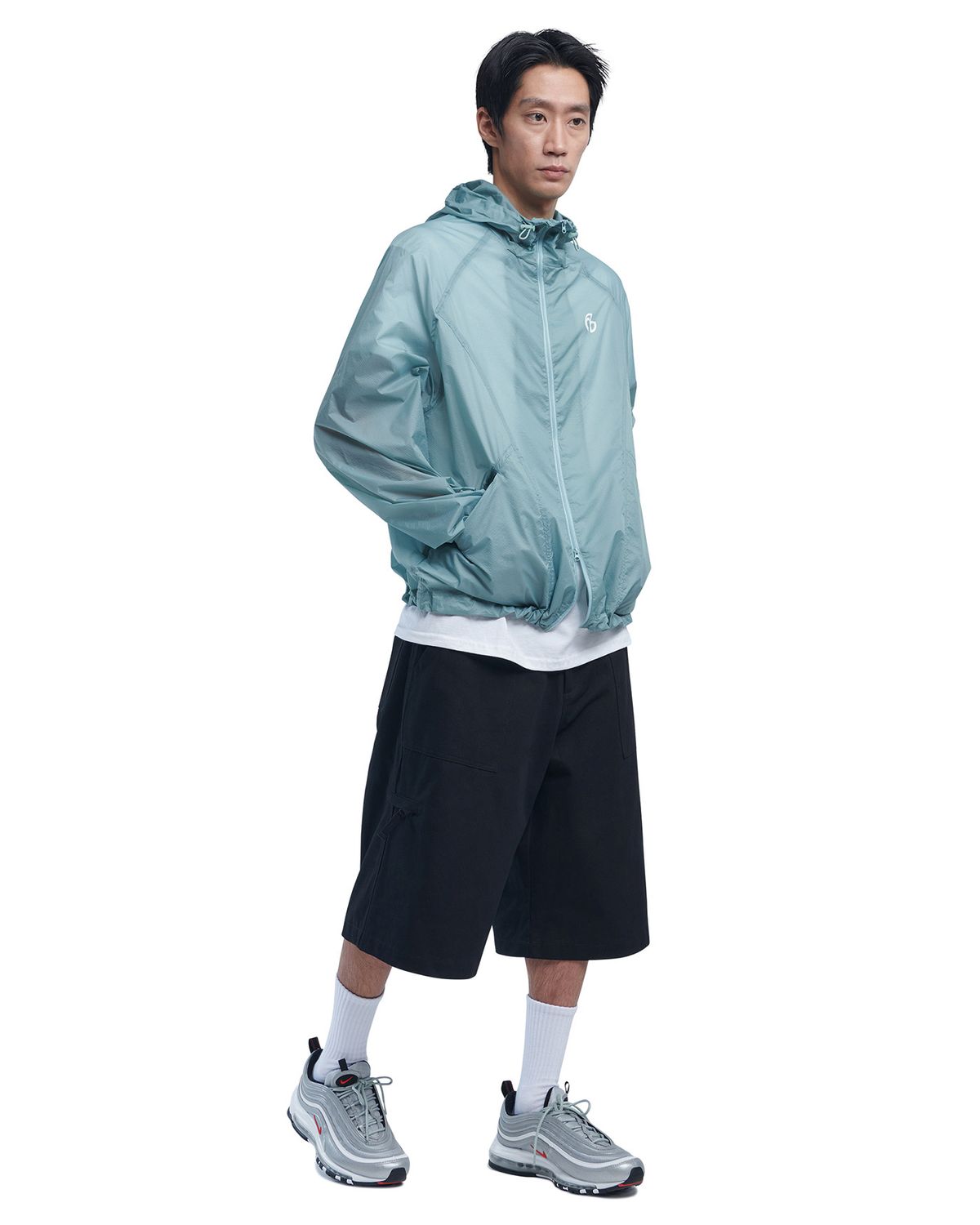 노매뉴얼(NOMANUAL) AETHER NYLON JACKET - MARINA
