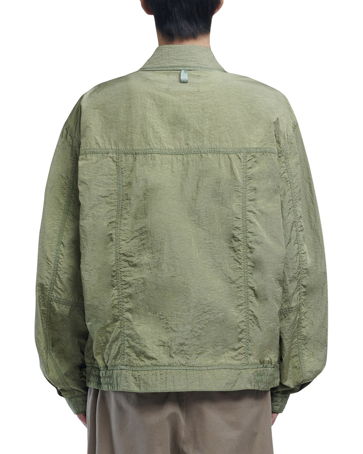 노매뉴얼(NOMANUAL) NYLON FLIGHT JACKET - SAND KHAKI