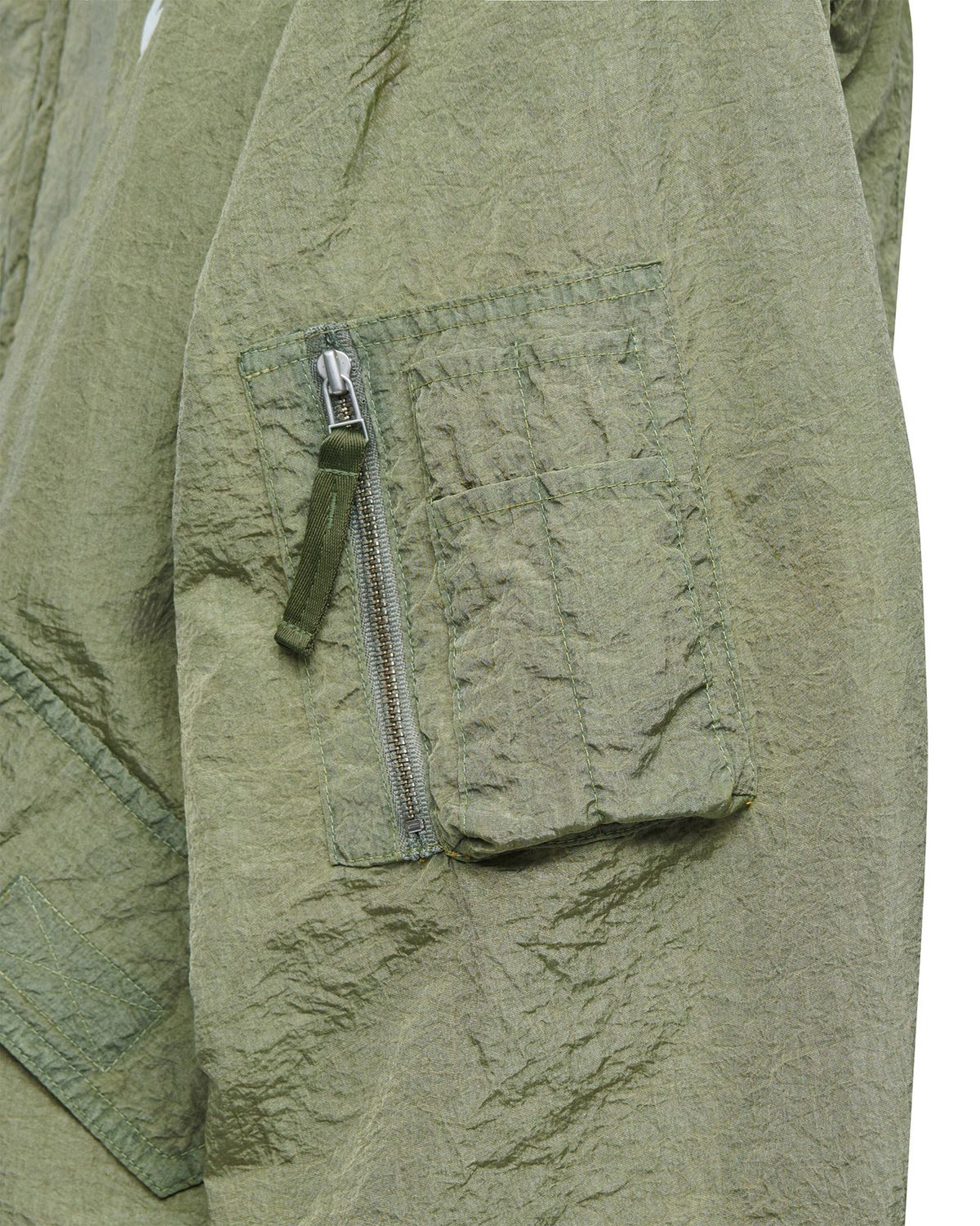 노매뉴얼(NOMANUAL) NYLON FLIGHT JACKET - SAND KHAKI