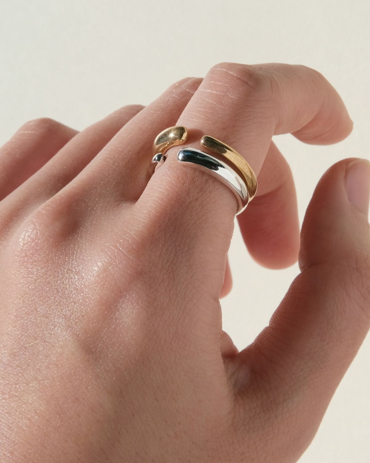 어나더레이어(ANOTHERLAYER) Two Way Ring & Earcuff (silver925)(2color)