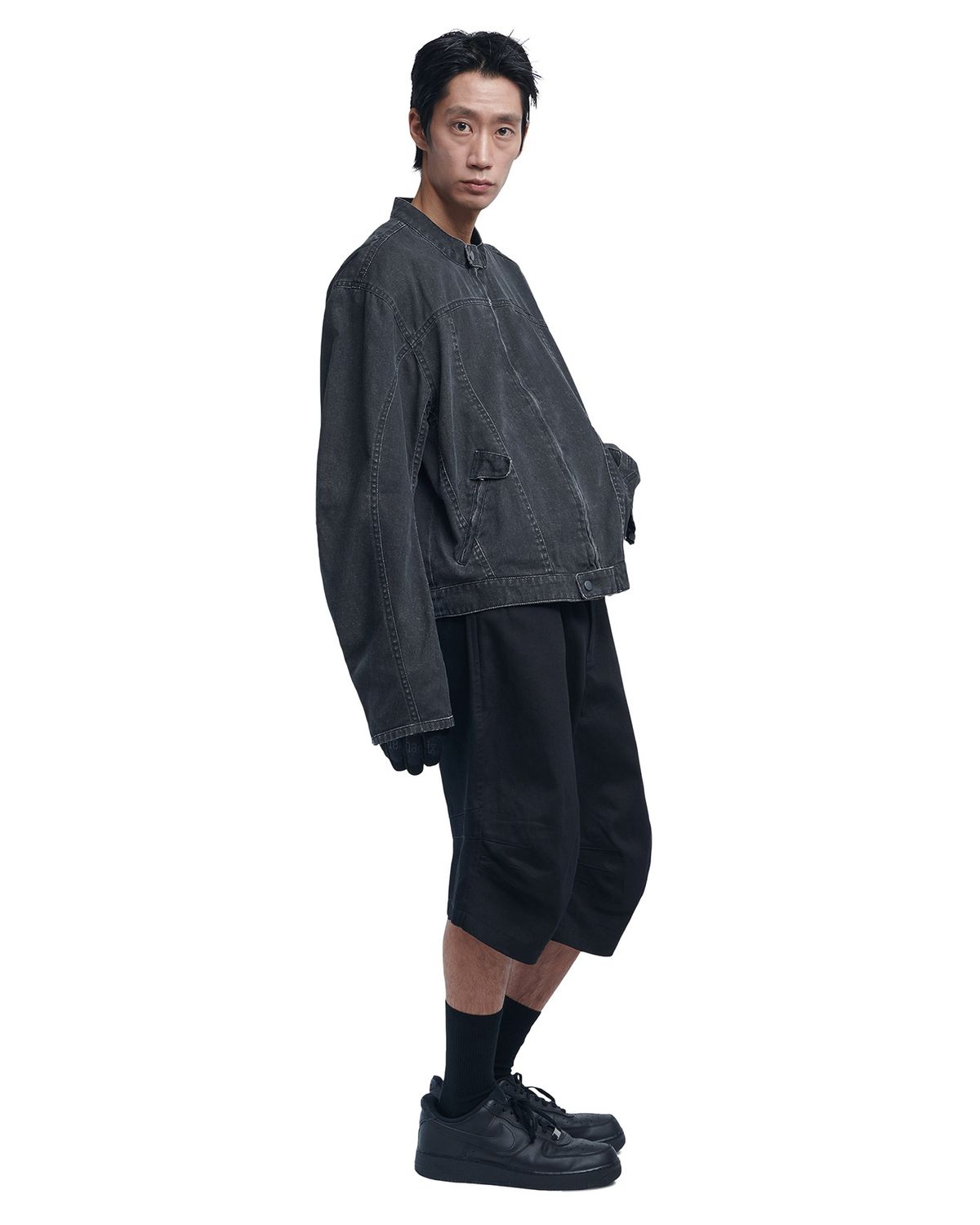 노매뉴얼(NOMANUAL) R.B JACKET - WASHED BLACK