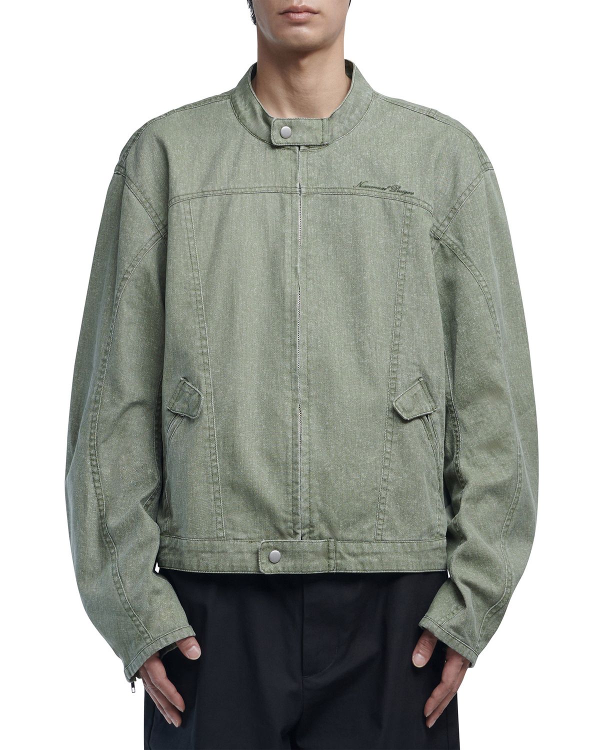 노매뉴얼(NOMANUAL) R.B JACKET - SAGE GRAY