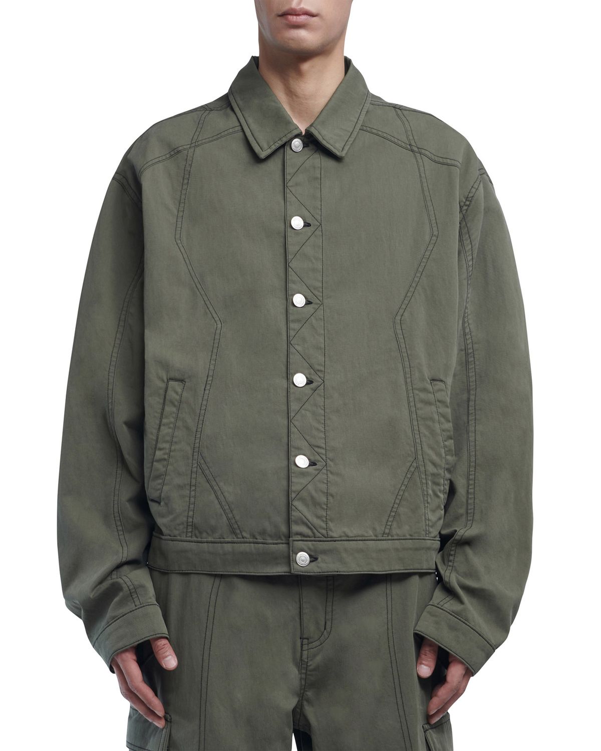 노매뉴얼(NOMANUAL) S.N WORK JACKET - KHAKI