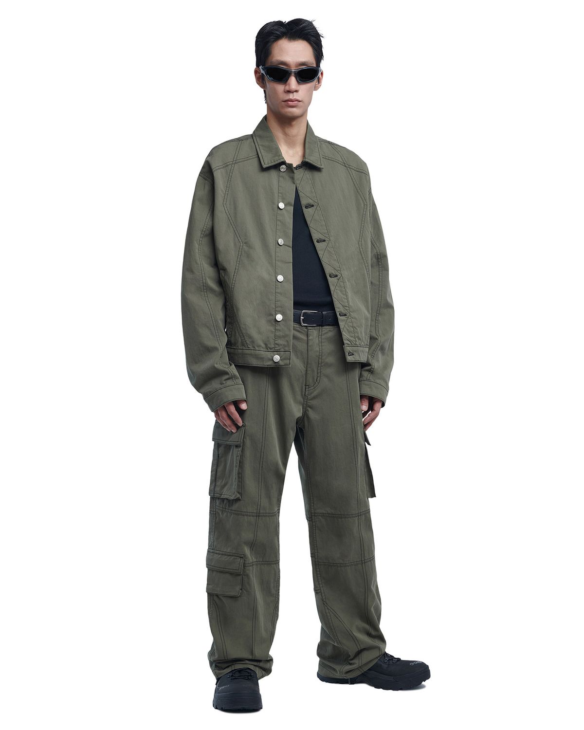 노매뉴얼(NOMANUAL) S.N WORK JACKET - KHAKI