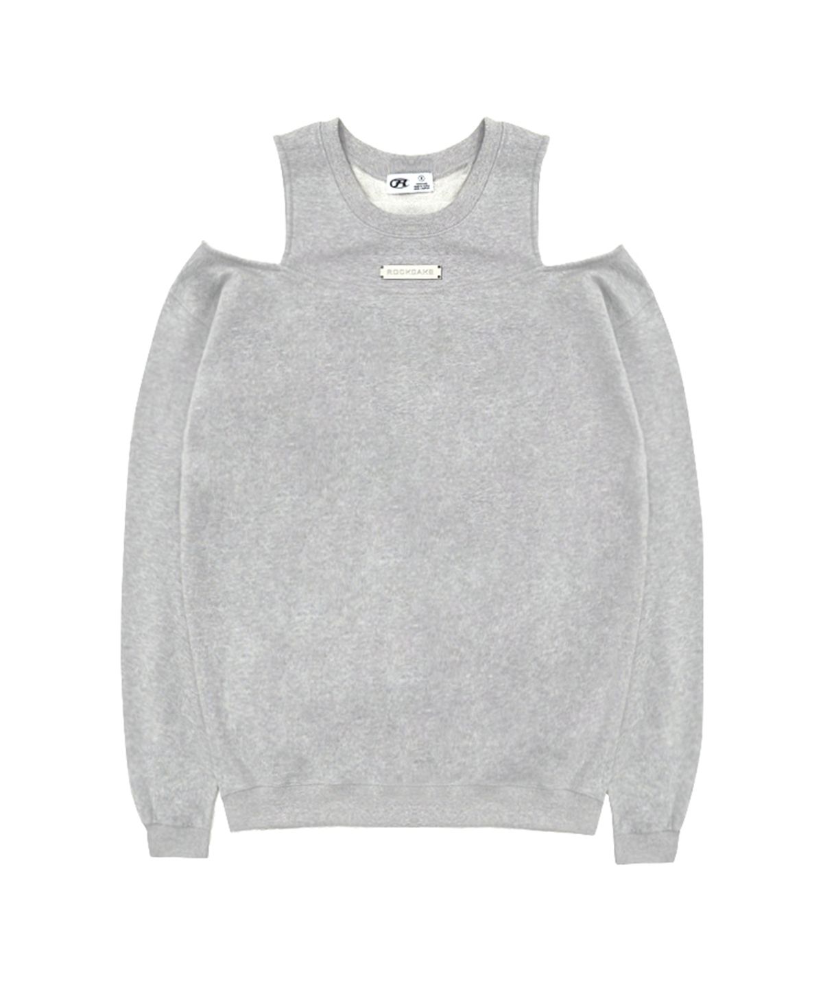 락케이크(ROCKCAKE) Open Shoulder Sweatshirt - Gray