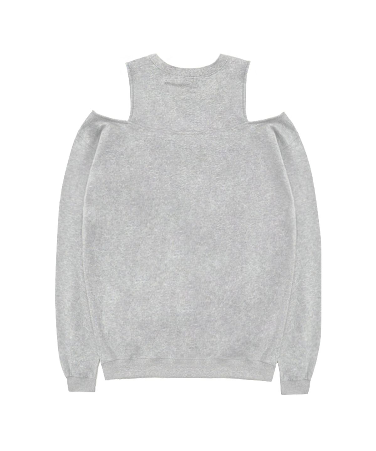 락케이크(ROCKCAKE) Open Shoulder Sweatshirt - Gray