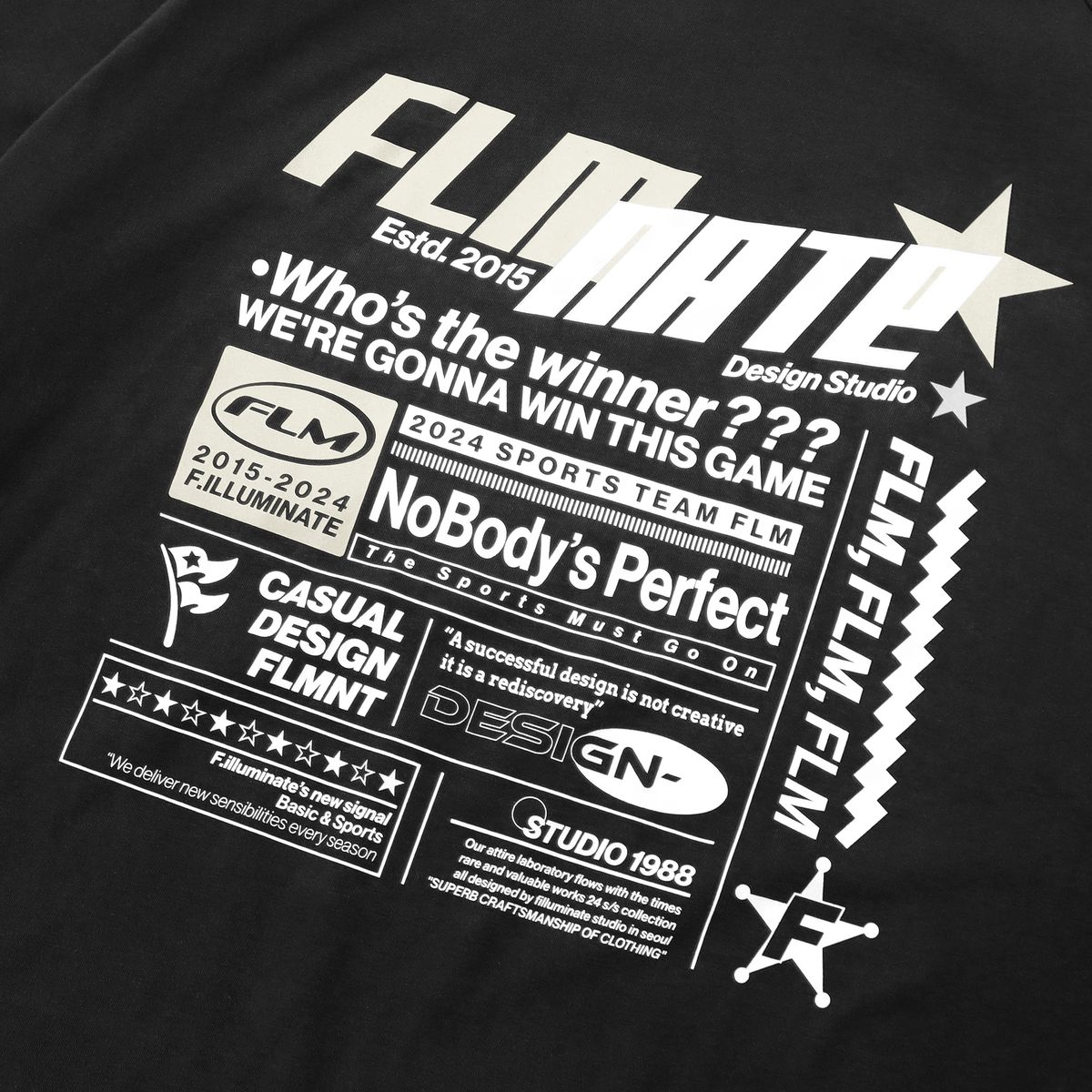 필루미네이트(FILLUMINATE) 스포츠 레이아웃 롱 슬리브-블랙