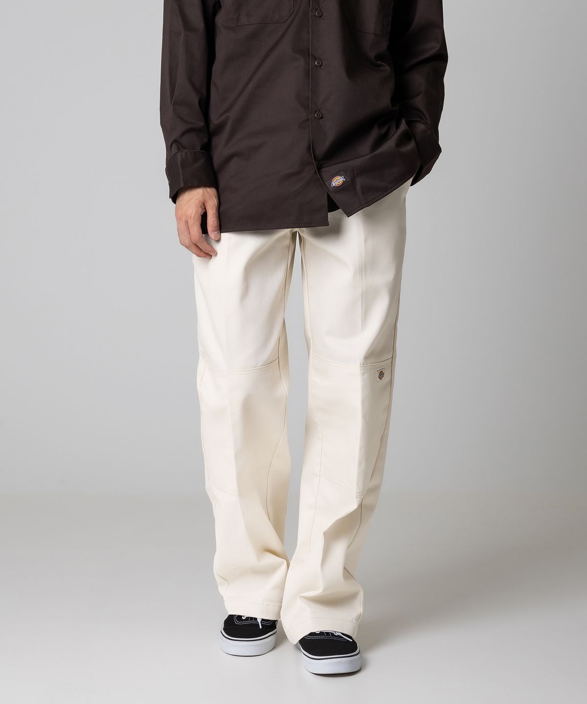 디키즈(DICKIES) 더블니 85283 루즈핏 워크팬츠 Whitecap Gray