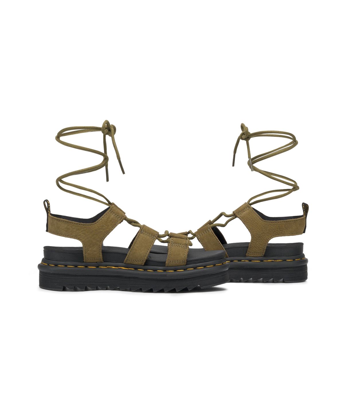 닥터마틴(DR.MARTENS) 나틸라 - 뮤티드 올리브 텀블드 누벅 / 31738357