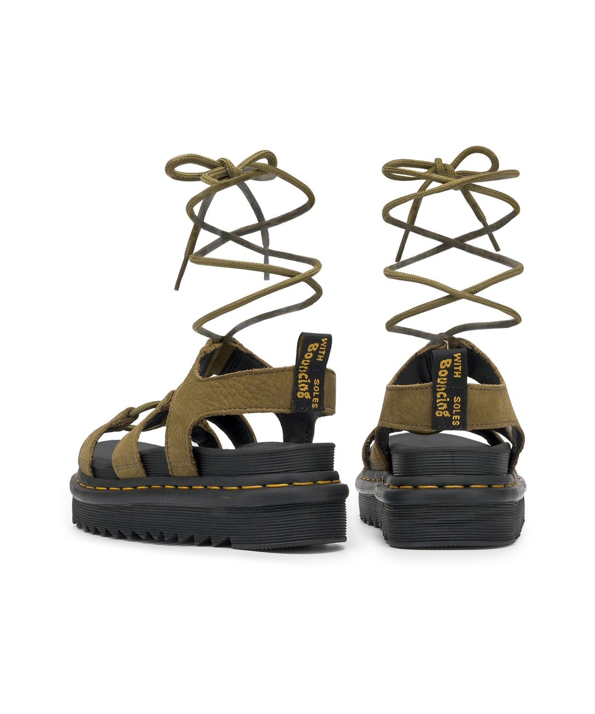 닥터마틴(DR.MARTENS) 나틸라 - 뮤티드 올리브 텀블드 누벅 / 31738357
