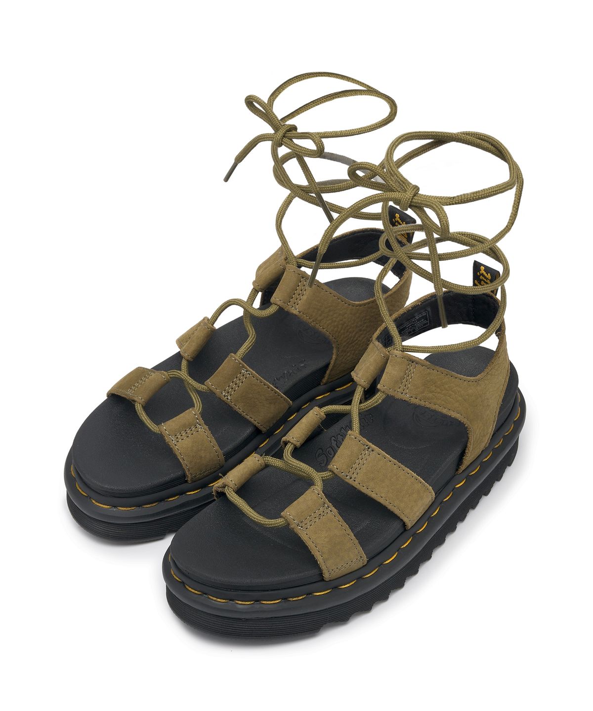 닥터마틴(DR.MARTENS) 나틸라 - 뮤티드 올리브 텀블드 누벅 / 31738357