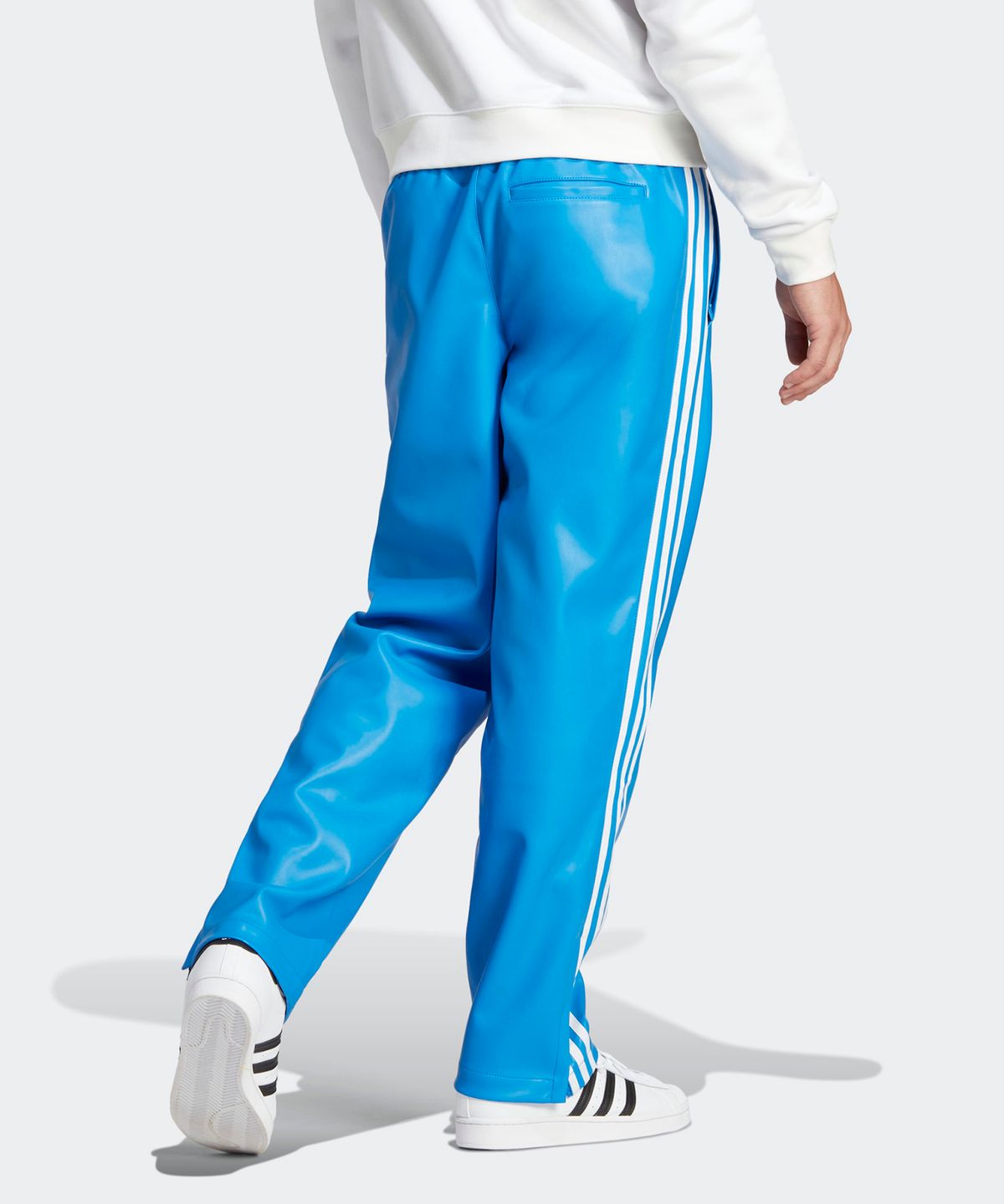 아디다스(ADIDAS) 포우 레더 3S 파이어버드 트랙 팬츠 - 블루 / IZ4040