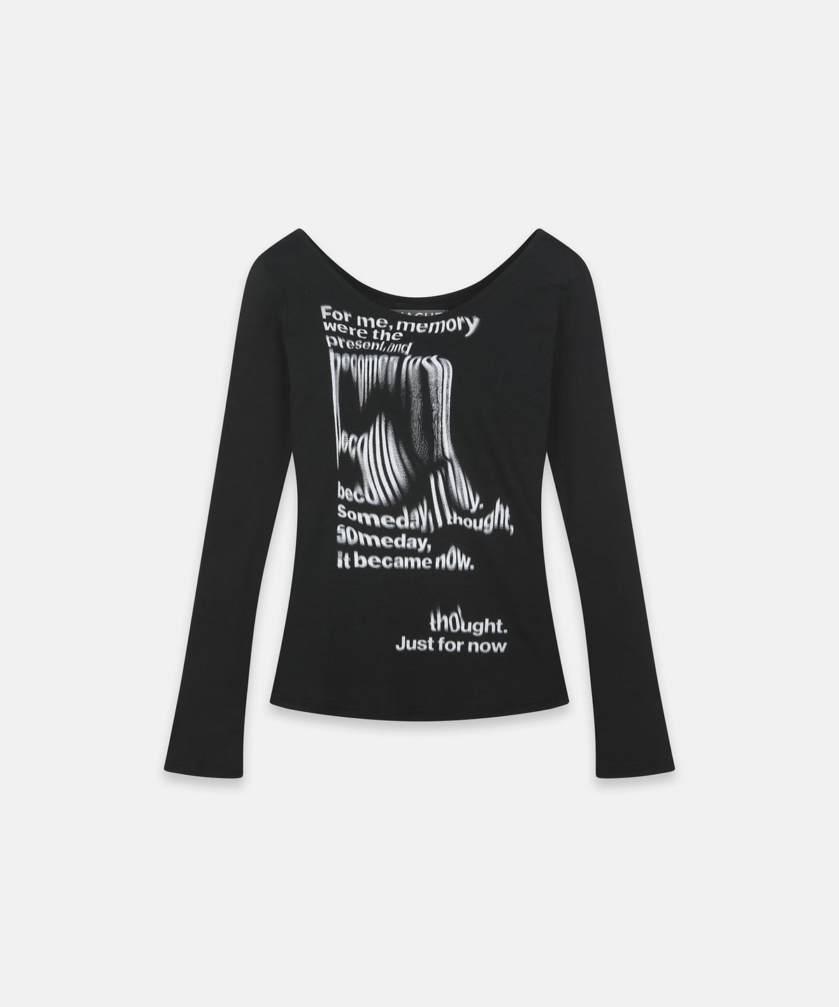 나체(NACHE) FLOW SLIM FIT LONG SLEEVE BLACK