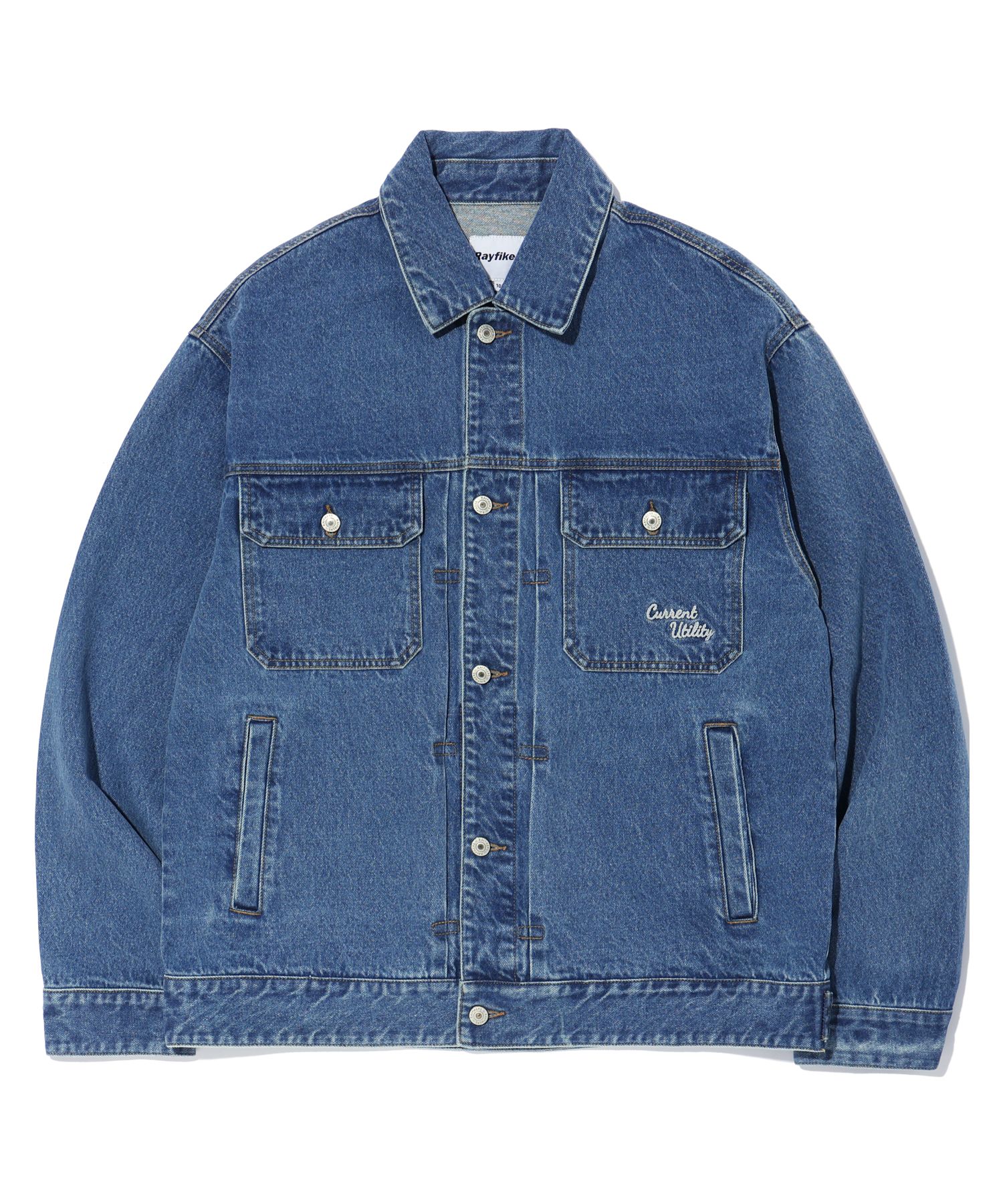 MUSINSA | RAYFIKERS Denim Trucker Jacket INDIGO (MO1JU025-063)