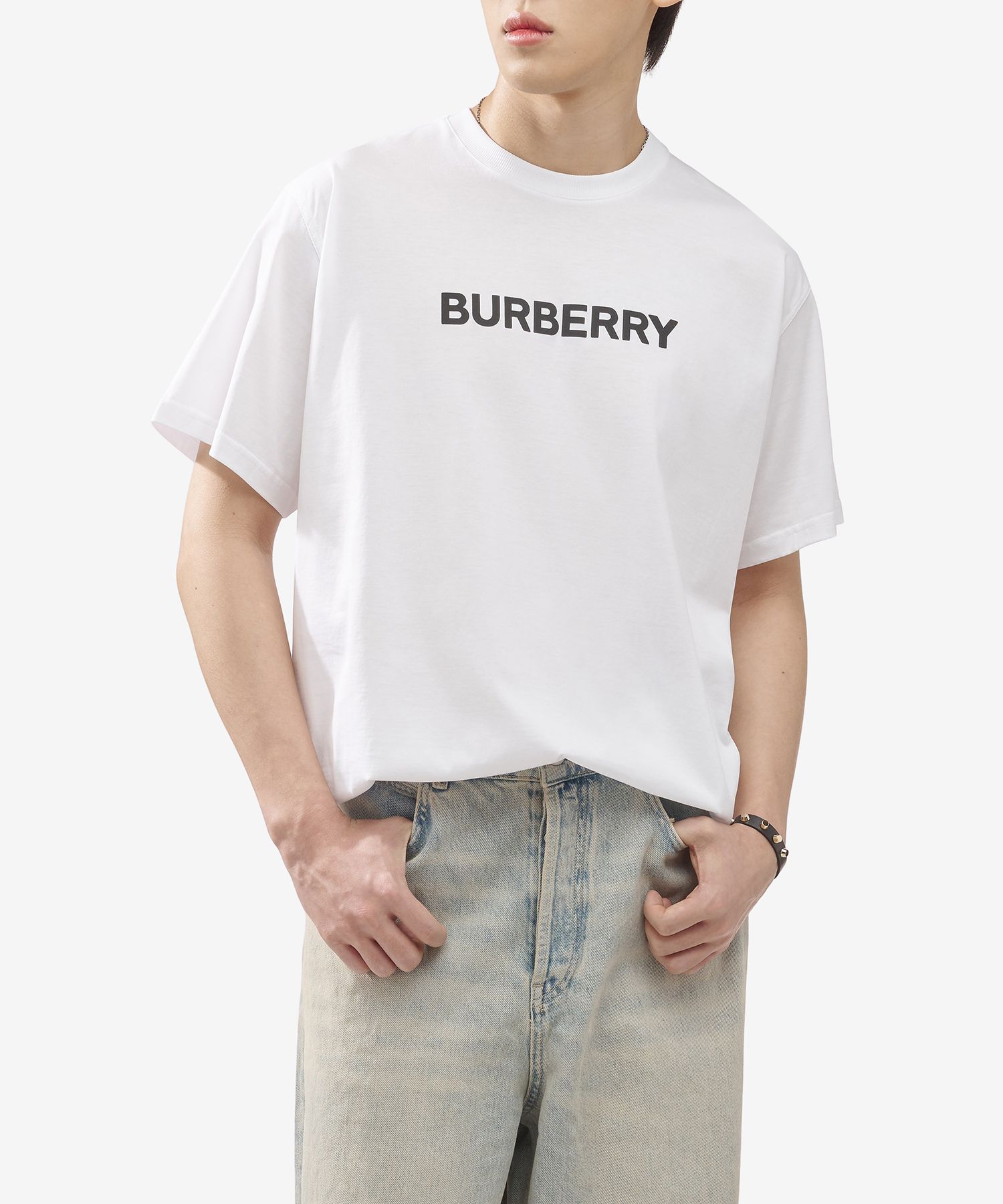 MUSINSA | BURBERRY Logo Print Cotton Relaxed Fit Short