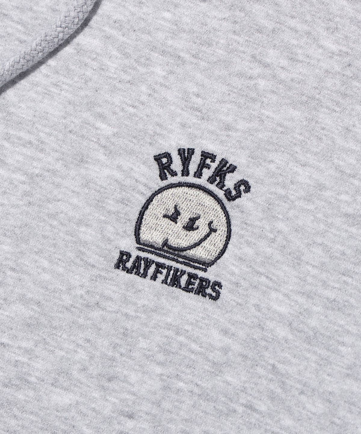 레이피커스(RAYFIKERS) 위키드 로고 후디 MELANGE GREY (MO6TU147-097)