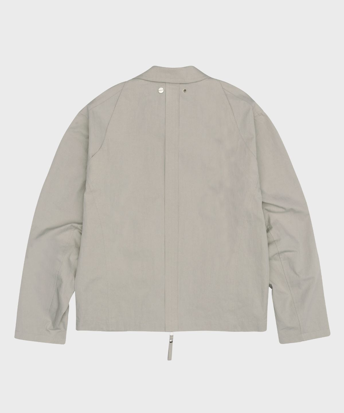 더바이닐하우스(THEVINYLHOUSE) 2WAY ZIP SINGLE JACKET GREY (VH2ESUJ242A)