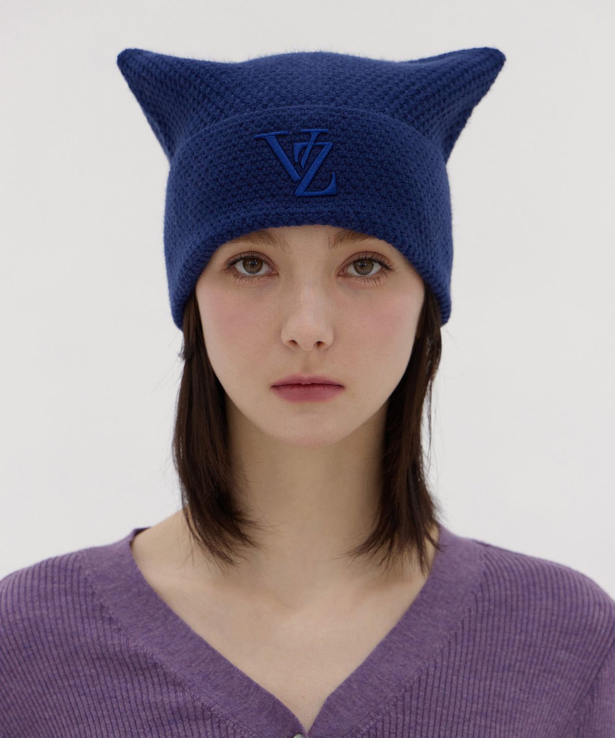 바잘(VARZAR) VZ 스퀘어 비니 네이비