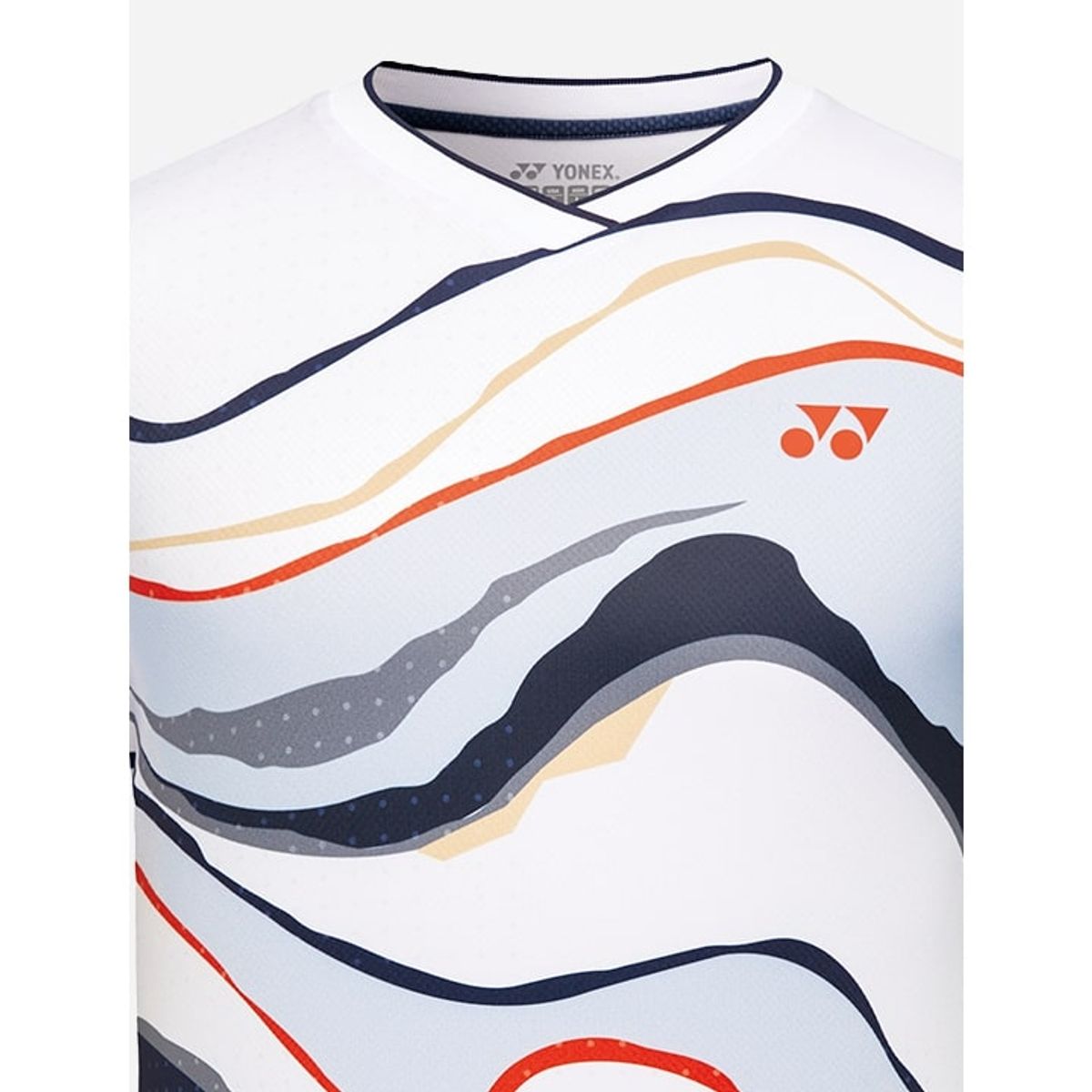 요넥스(YONEX) 241TS019M 화이트 남성용 커브 라인 게임웨어