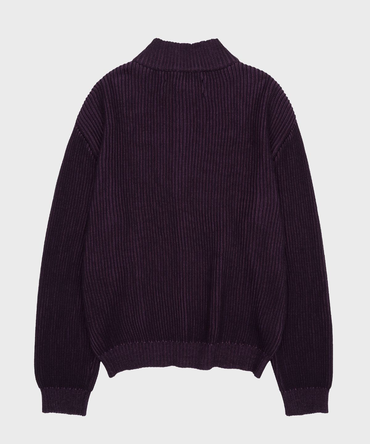 더바이닐하우스(THEVINYLHOUSE) VERTICAL PATTERN CARDIGAN PURPLE (VH2ESUK680A)