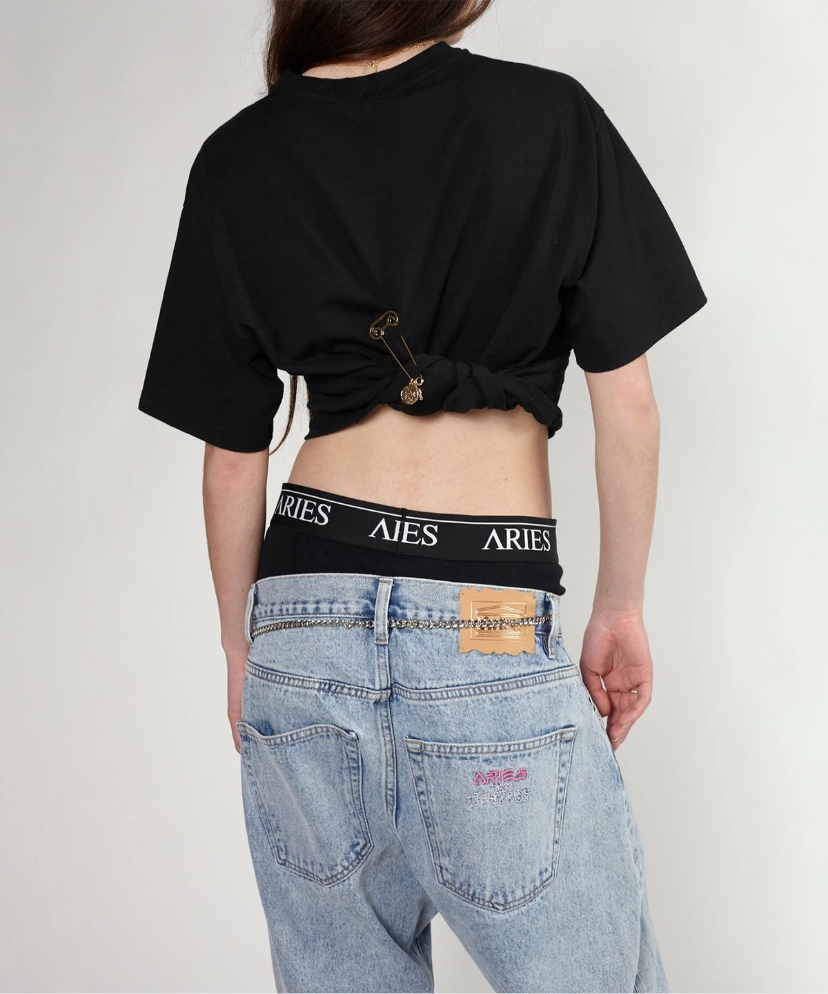 에리즈 얼라이즈(ARIES) (U) 애시드 워시 배튼 진 블루 ACID WASH BATTEN JEAN BLUE