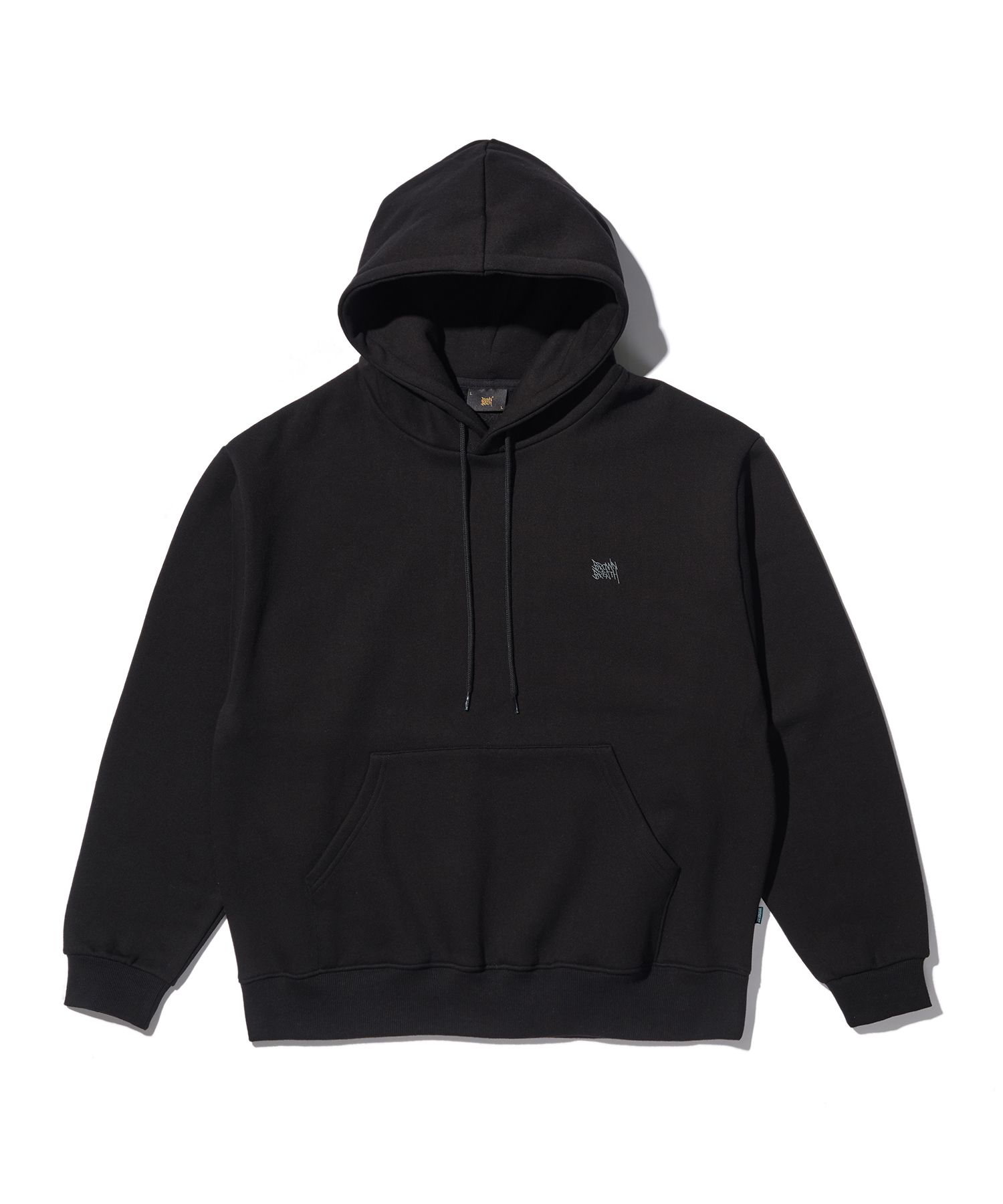 MUSINSA | BROWNBREATH [21-23] TAG HOODIE - BLACK