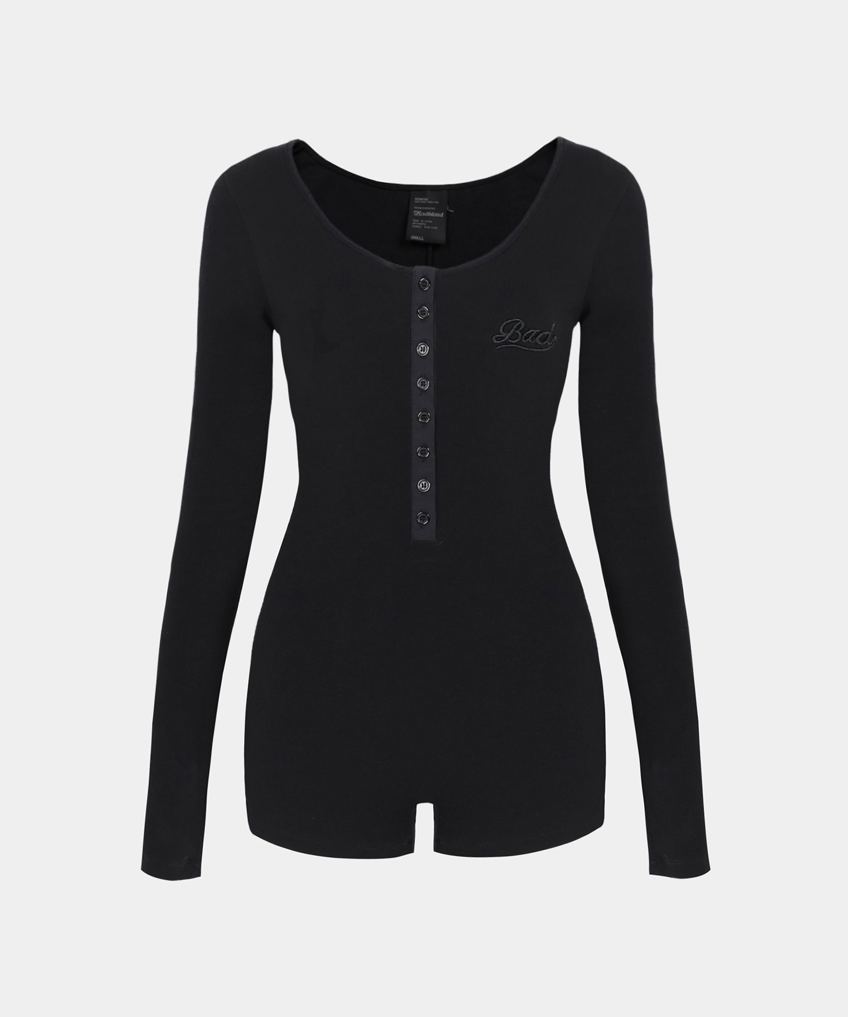☆人気☆【BADBLOOD】☆Beyond Soft Romper Long Sleev.e☆ MUSINSA | BADBLOOD Beyond Soft Romper Long Sleeve - Black