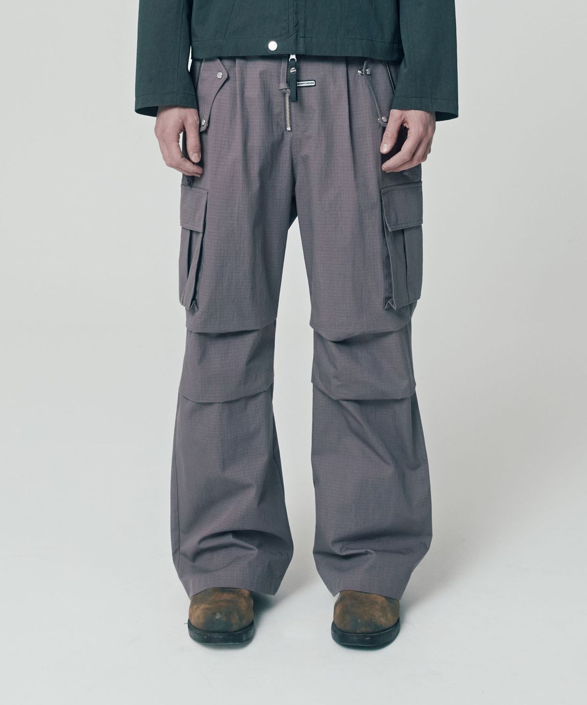 더바이닐하우스(THEVINYLHOUSE) HARDTACK POCKET PANTS PURPLE (VH2ESUPA10A)