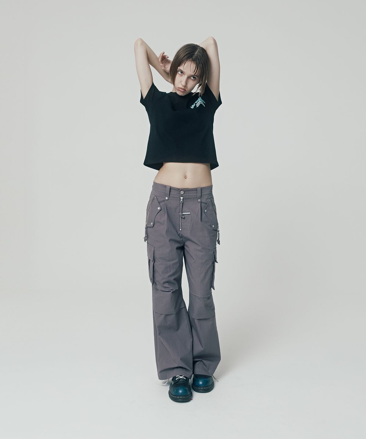 더바이닐하우스(THEVINYLHOUSE) HARDTACK POCKET PANTS PURPLE (VH2ESUPA10A)