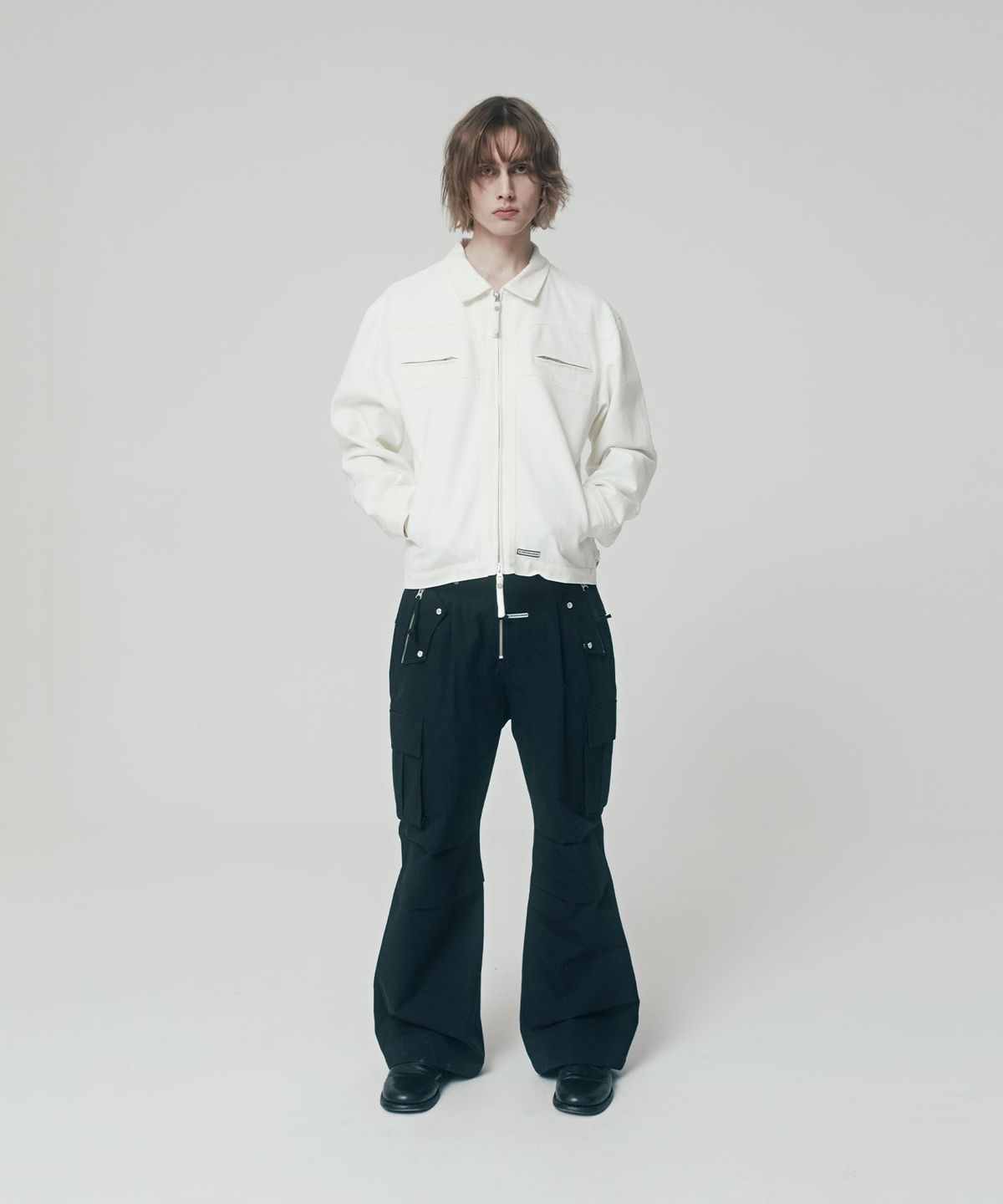 더바이닐하우스(THEVINYLHOUSE) HARDTACK POCKET PANTS BLACK (VH2ESUPA10A)