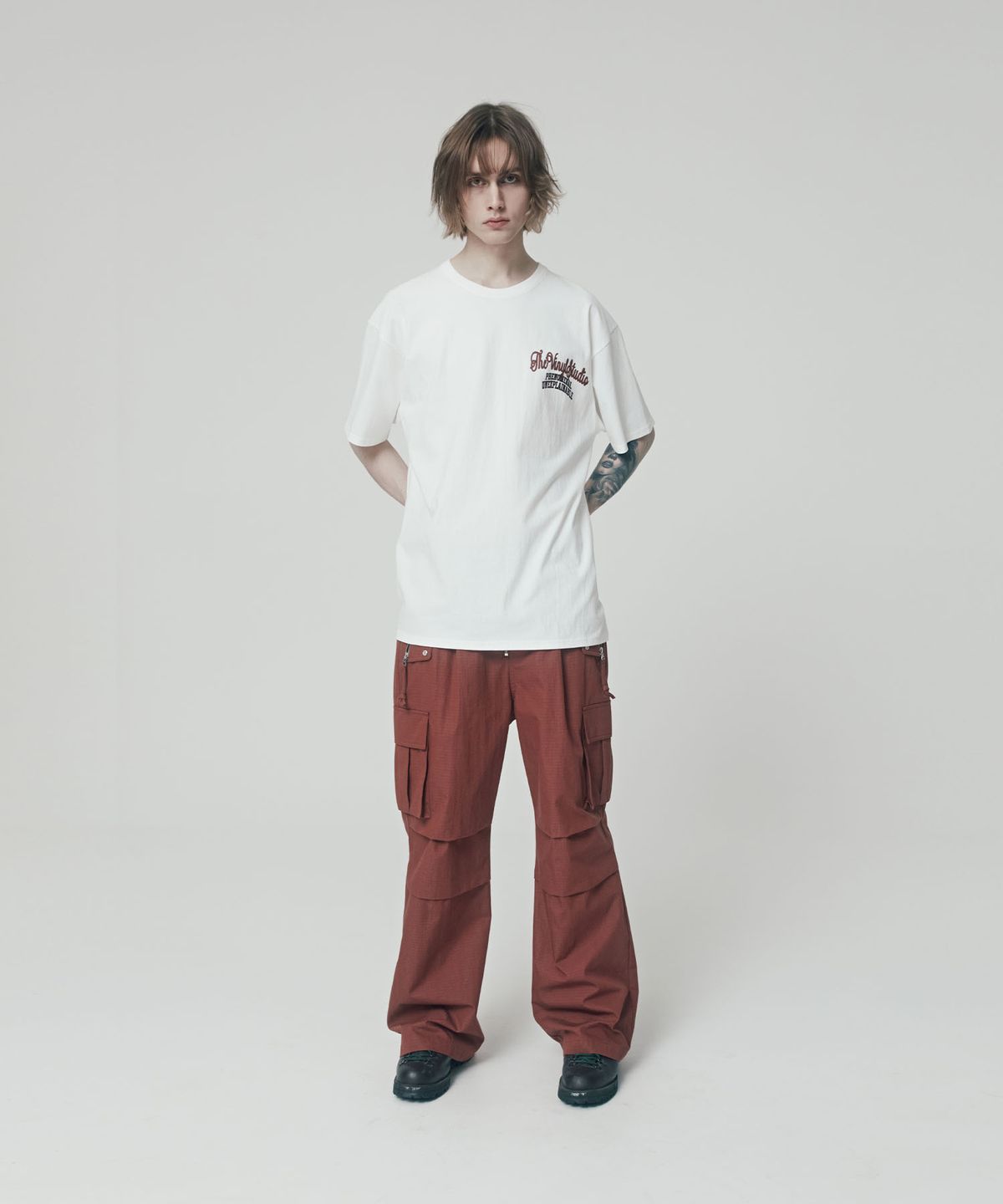 더바이닐하우스(THEVINYLHOUSE) HARDTACK POCKET PANTS BRICK (VH2ESUPA10A)