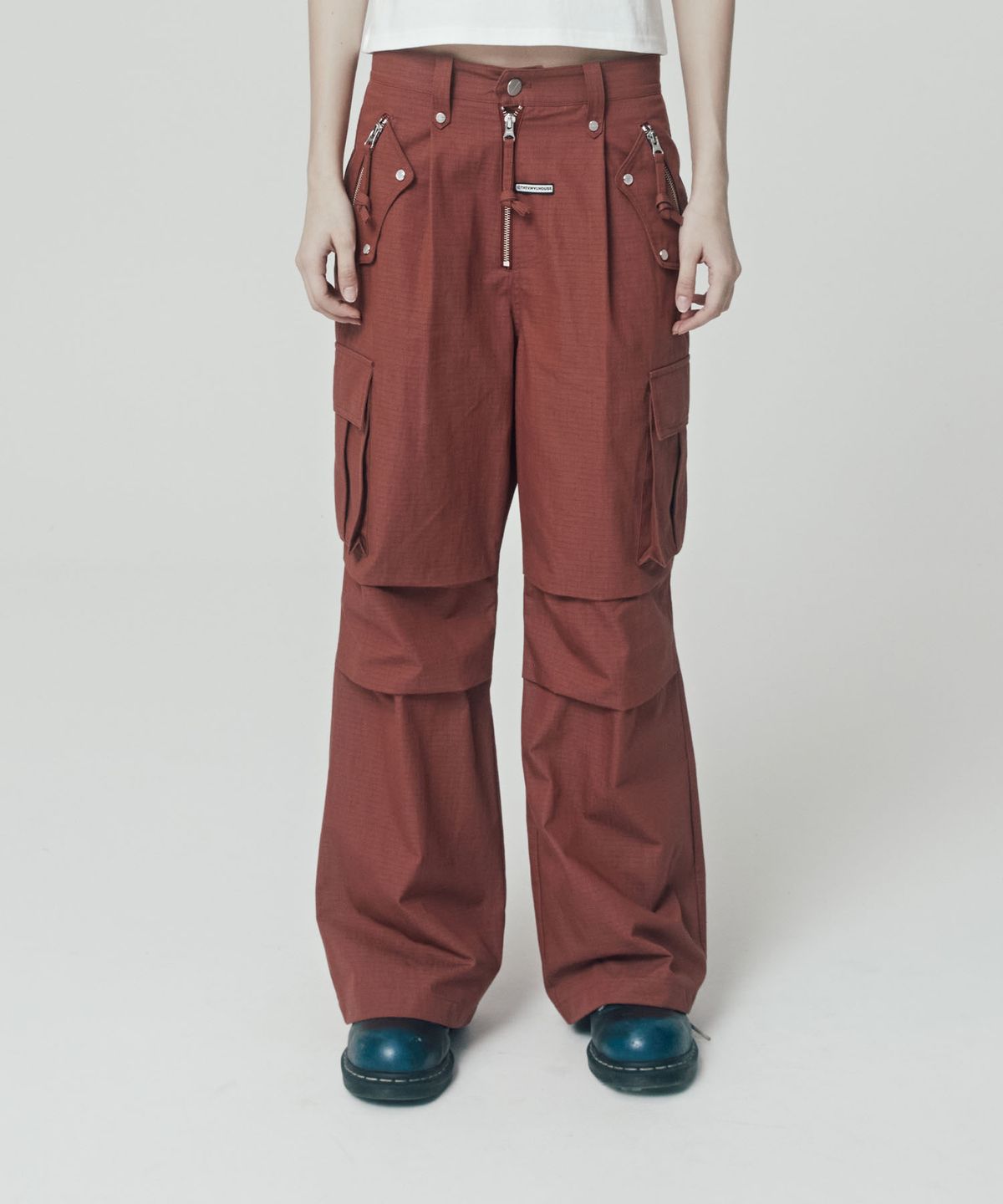 더바이닐하우스(THEVINYLHOUSE) HARDTACK POCKET PANTS BRICK (VH2ESUPA10A)