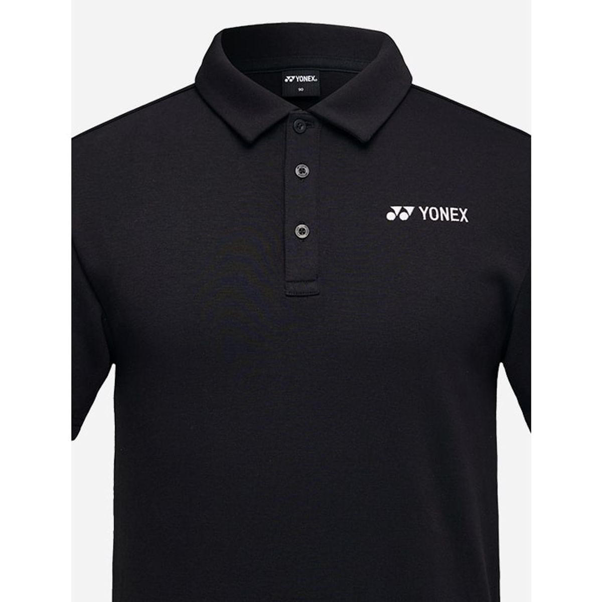 요넥스(YONEX) 241TS061U 블랙 공용 오버핏 로고 포인트 카라 반팔 티셔츠