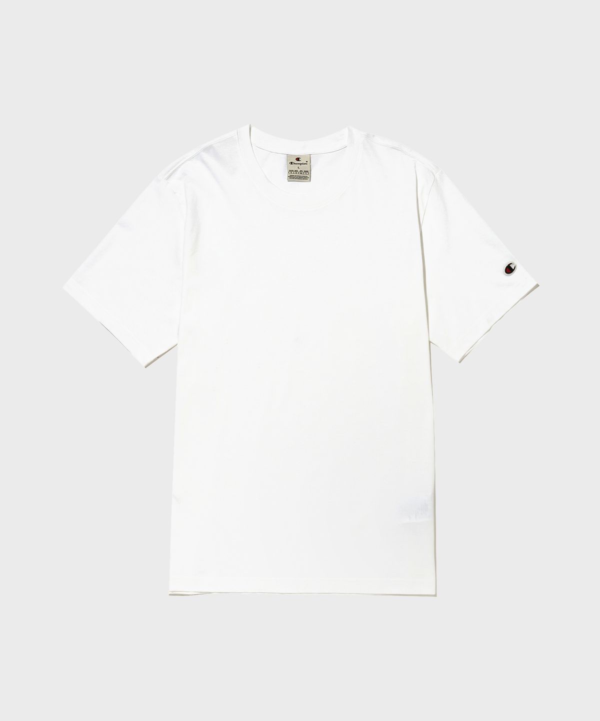 챔피온(CHAMPION) 베이직 반팔 티셔츠 2팩 White/Navy