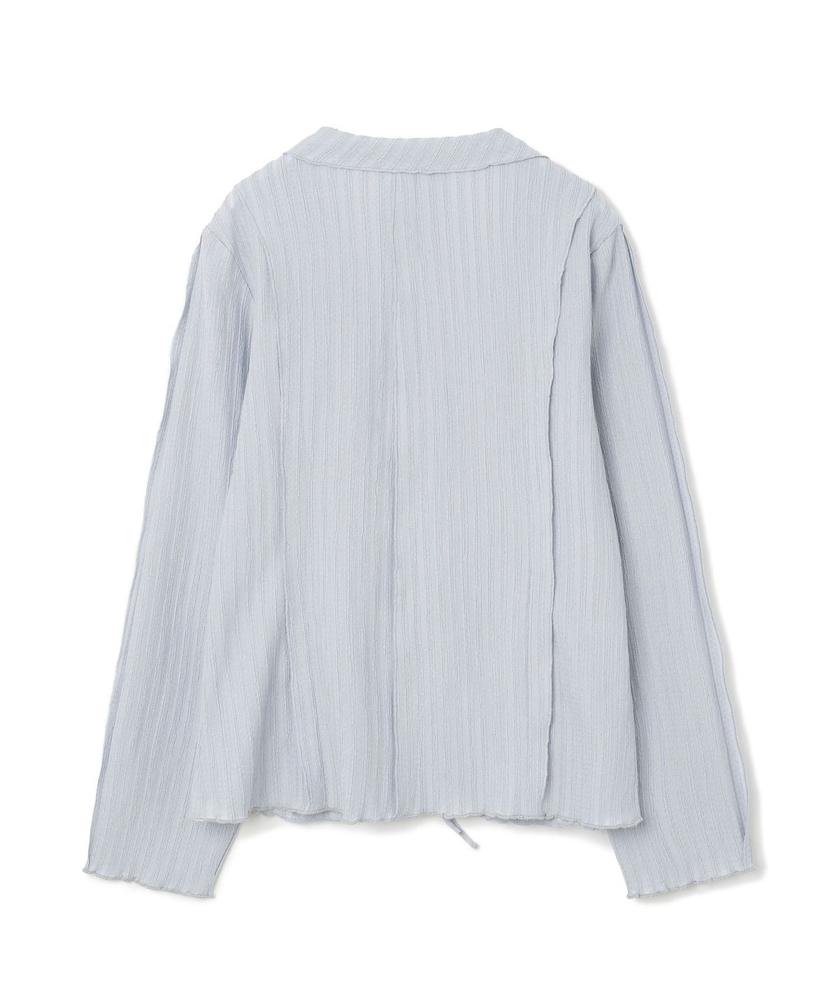 밀로 우먼(MILLO WOMEN) 레이스 러플 블라우스 [스카이 블루]