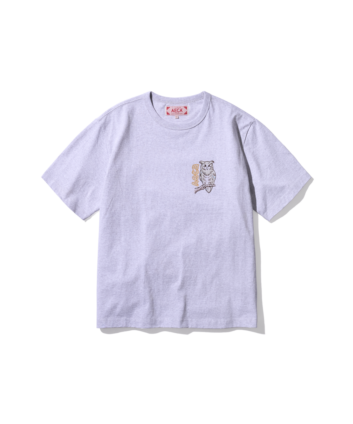 에이카화이트(AECA) AECA BIRDS HALF SLEEVE-LIGHT GREY