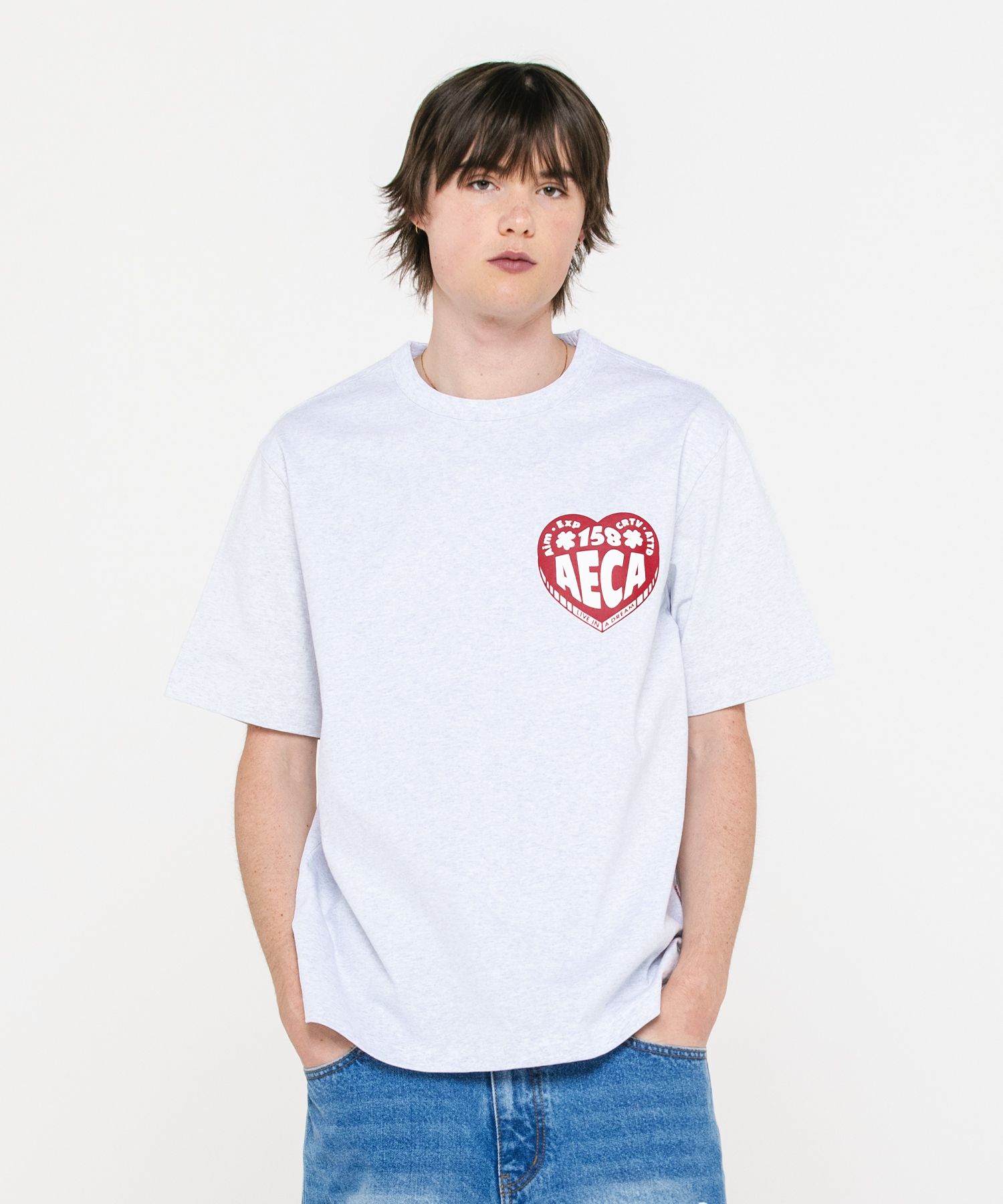 【韓国AECA WHITE エイカホワイト】AECA LOVE HALF SLEEVE MUSINSA | AECA WHITE AECA LOVE HALF SLEEVE-WHITE